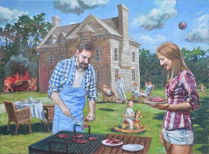 Carpe diem - a Paint Artowrk by Grégoire Cabanes